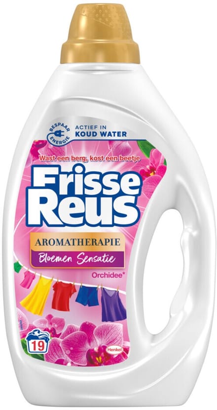 Witte Reus Wasmiddel Frisse Reus Gel Orchidee 19 Wasbeurten 855 ml