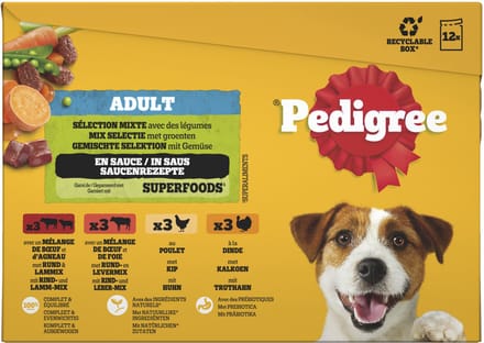 Pedigree Hondenbrokken selection - 12 stuks x 100 gram