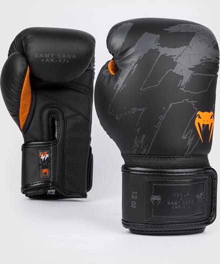 Venum - BOKSHANDSCHOENEN - S47 - Black/Orange - 16oz