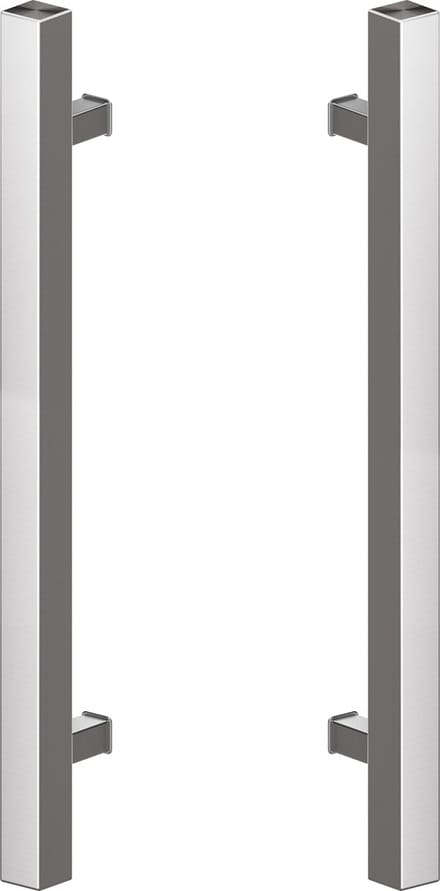 Deurgreep set RVS - 140cm - 90º - 40x40mm - T model