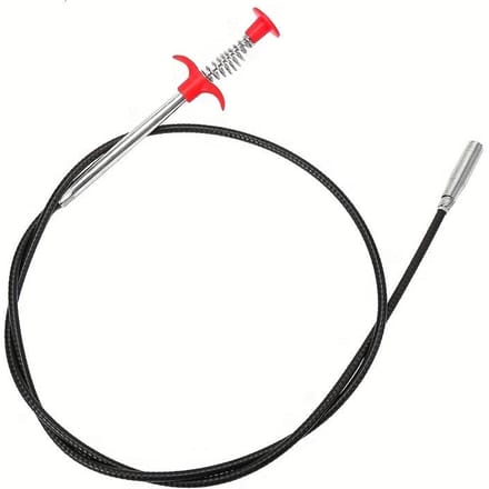 Flexibele Afvoerslang en Verstoppingsverwijderaar - Gebruiksvriendelijk, Multifunctionele Reiniging voor Keuken, Badkamer, Douche, Badkuip black
