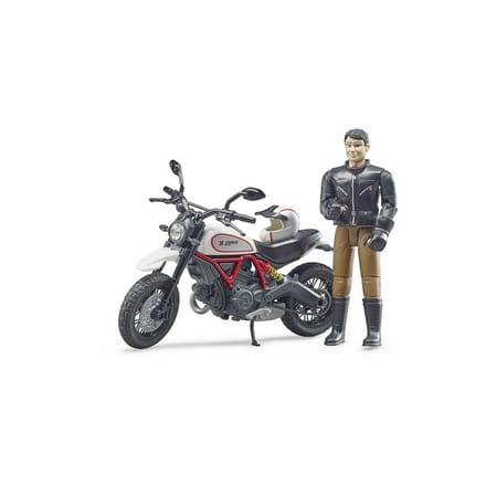 Bruder - Ducati Desert-motorfiets - Met bestuurder