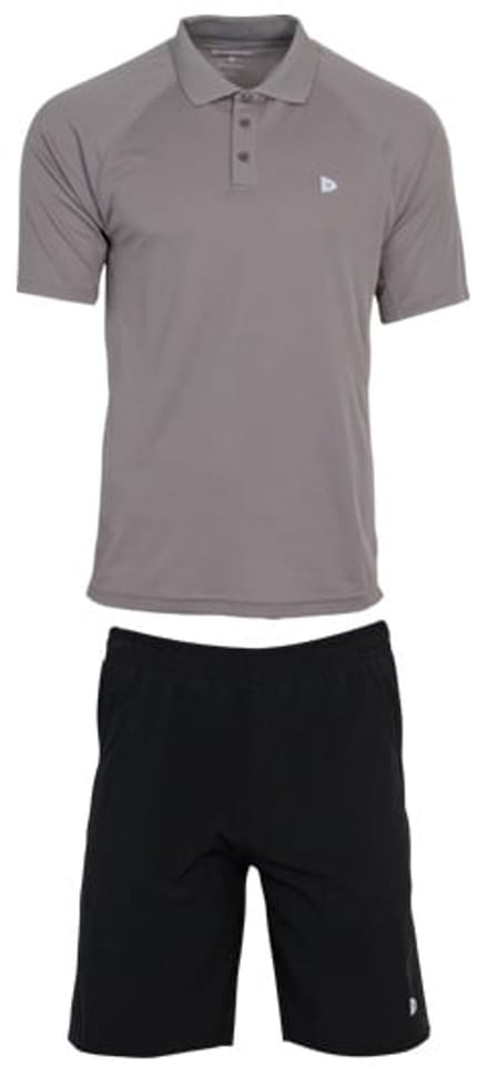 Donnay - Multi Sportset Zac - Trainingsset - Black/Steel Grey (734) - maat S