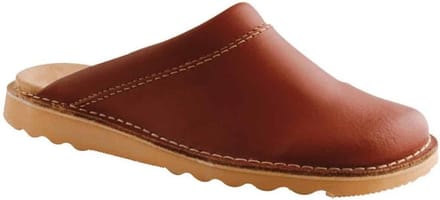 Leren muil Gevavi bruin - cognac - 41