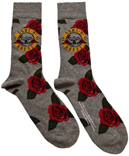 Guns N' Roses - Bullet Roses Enkelsokken - Grijs