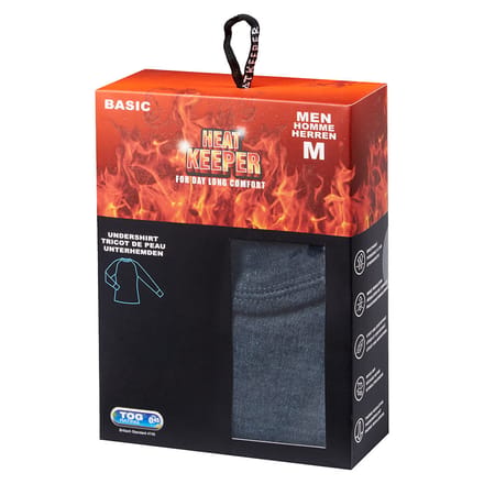 Thermoshirt heren - Antraciet - L - 2-Stuks