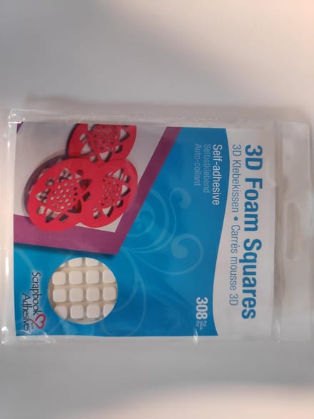 3L 3D Foam Squares Mini Wit 308 Stuks