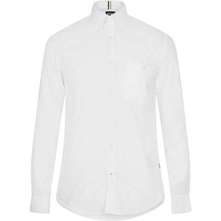 Boss Effen Oxford-overhemd met knoopsluiting voor heren (Wit)