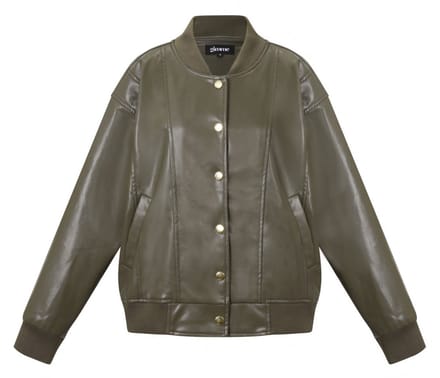 Woven Polyester Fiber Women's Bomber Jacket Fall/Winter Street Style