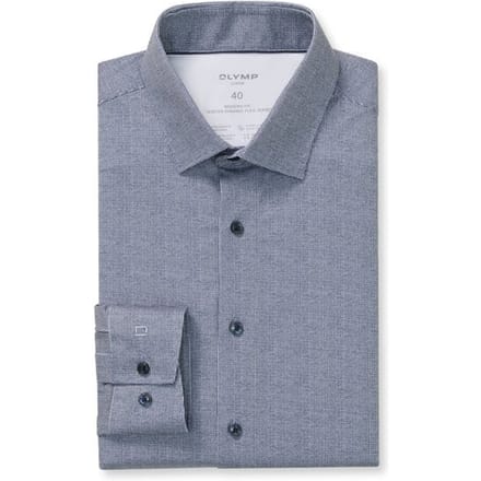 OLYMP Luxor 24/Seven Overhemd, Modern Fit, New Kent, Marineblauw