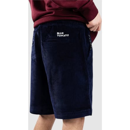 Blue Tomato Cord Easy Korte Broek blauw
