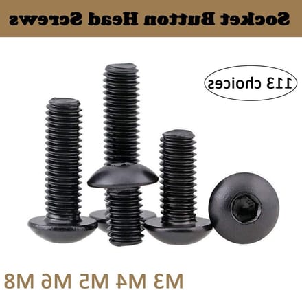 RVS Hex Socket Button Head Schroeven, 20 Stuks, M5*16mm, Ideaal voor Bevestigen en Montage