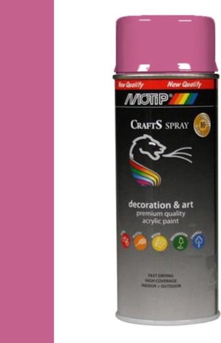 Motip crafts acryllak hoogglans heidepaars (RAL 4003) - 400 ml