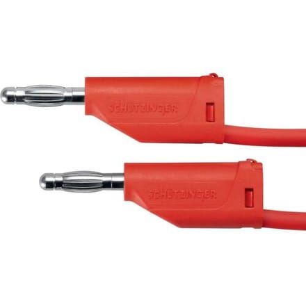 Schützinger MFK 15 / 1 / 100 / RT Meetsnoer Stekker 4 mm Stekker 4 mm Rood 1 stuk(s)