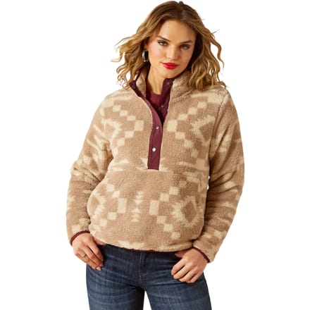 Dames sweatshirt Ariat Berber Snap Front