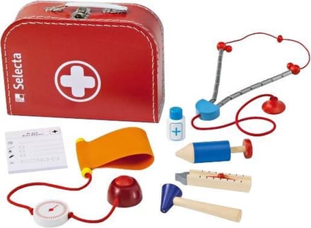 Selecta® Spielzeug Speelset Dokterskoffer Junior 25 x 18 cm Rood 8-delig