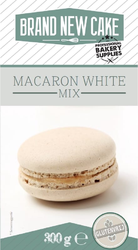 BrandNewCake Macaron-mix Wit 300g. Glutenvrij