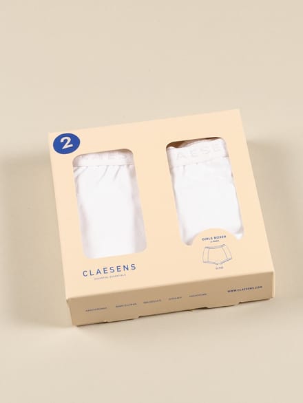 Claesen's® - Meisjes Boxershort 2-Pack WitCL 733-White-10