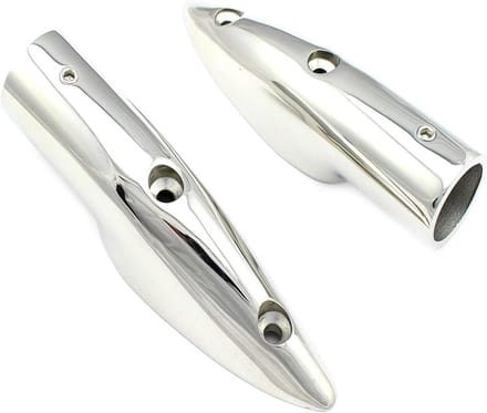 Leuning Eindstuk - Reling Accessoire - Terras Afwerking - 5 1/2 Graden - 22 mm Buis - Roestvrij Staal