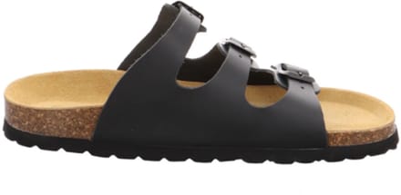 Natural Sense leren muiltje muiltjes dames 1152536 zwart