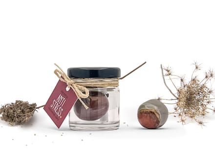 Potje Anti-Stress - Polychroom Jaspis | Edelsteen Cadeau voor Rust & Aarding