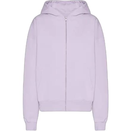 Hooded sweatshirt met rits Colorful Standard Organic Soft Lavender