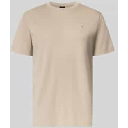 T-shirt met ronde hals en Gestikt logo