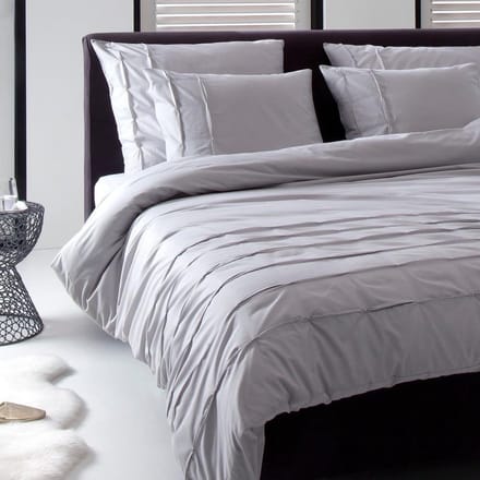 Damai Husk Dekbedovertrek - Eenpersoons - 140x200/220 cm - Silver