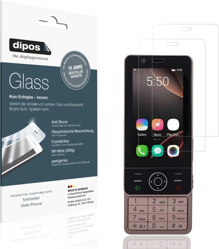 dipos – 2x Pantserfolie geschikt voor Sxhlseller Slide Phone | 9H Screenprotector