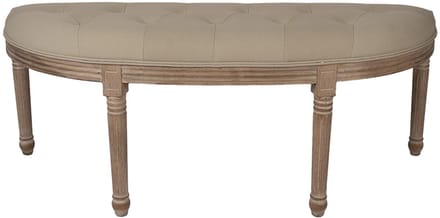 Clayre & Eef Bankje 125x41x48 cm Bruin Beige Hout