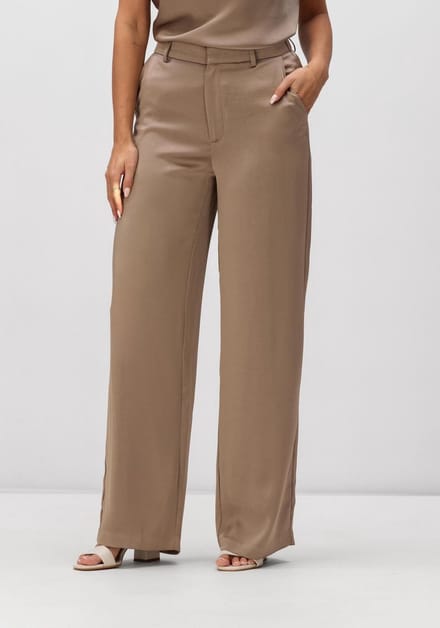 Notre-V Nv-hella Broeken Dames - Taupe - Maat L