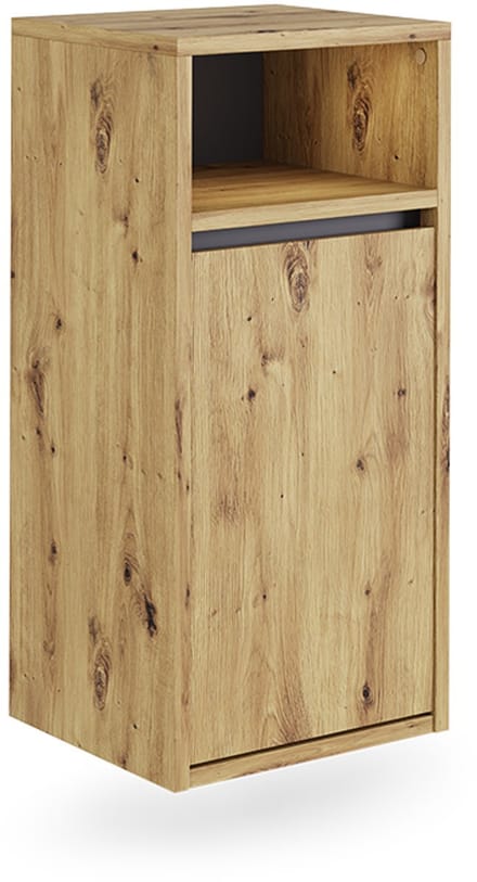 Vicco Viola Badkamerkast – 38 x 80 cm met wasmand Artisanaal/grijs