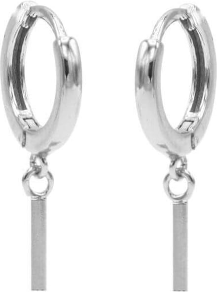 Karma Oorringen Hinged Hoops Square Tube Zilver