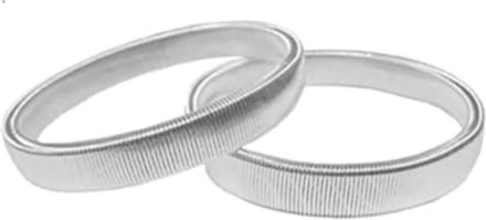 *** 1 Set Zilver Mouwophouders - Uitrekbaar tot 22cm - van Heble® ***