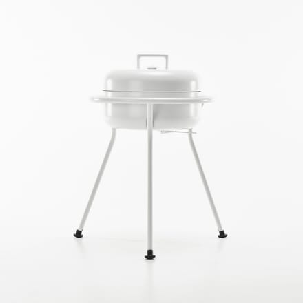 ZEE - KORO - Barbecue - Poedergelakt staal - Wit
