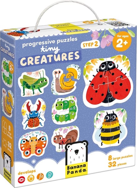 Stap voor Stap Kleine Dierentjes Puzzel voor Peuters vanaf 2 jaar