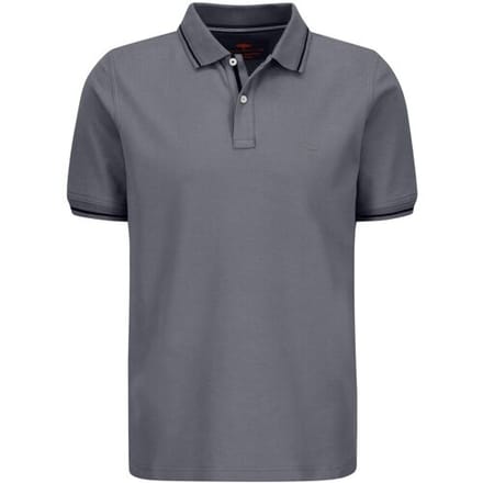 Fynch-Hatton Polo Modern Subtle Contrast Soft Supima Cotton Piqué Navy / male