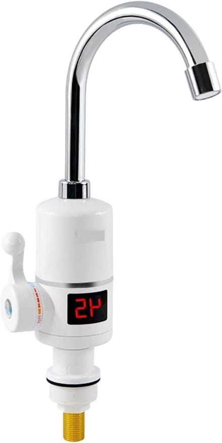 Elektrische Kraan - Directe Boiler - Direct Warm Water - Digitaal Display - 3000W - Zilver