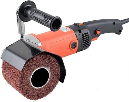 Satijnen schuurmachine - Borstelslijper polijstmachine - Oppervlakken bewerken - Temperatuurbegrenzing - 1400 W - Grijs