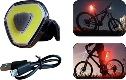PD® - Fietsverlichting USB Oplaadbaar - LED - Voorlicht - 3 Standen in Lichtsterkte - WIT