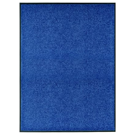 vidaXL - Deurmat - wasbaar - 90x120 - cm - blauw