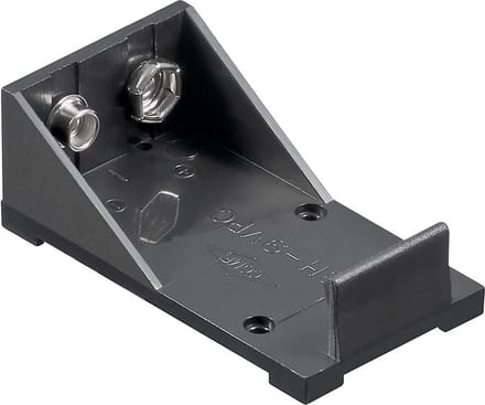Goobay Batterijhouder voor 1x 9 V blok met soldeerstrip, zwart