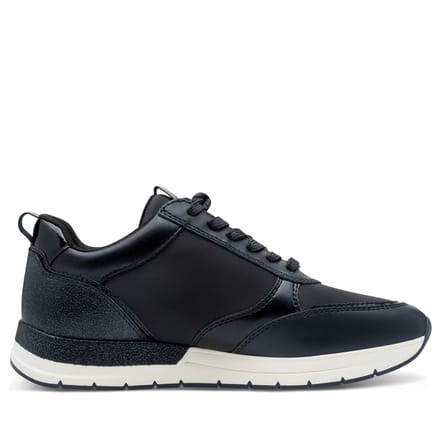 Tamaris Dames Marineblauwe Mode Veterschoenen met Rits