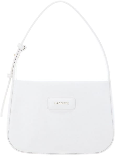 LACOSTE schoudertas Hobo Bag Farine wit
