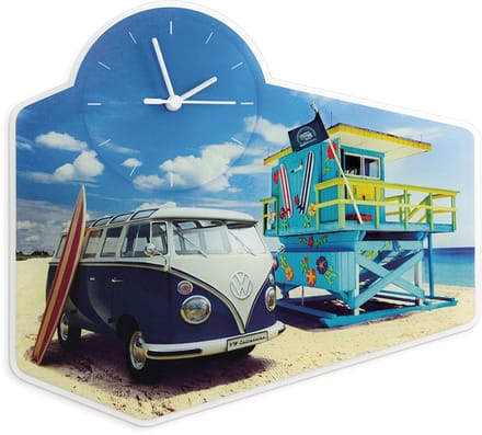 BRISA VW Collection - W T1 Bulli Bus wandklok van acrylglas