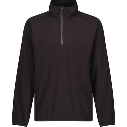 Regatta Heren Navigate Half Zip Fleece (Zwart/Seal Grijs)