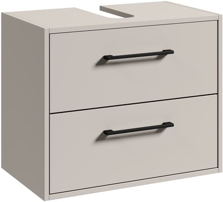 Badplaats Wastafelkast Florence 60 x 35 x 47 cm – Cashmere – Onderkast met Uitsparing