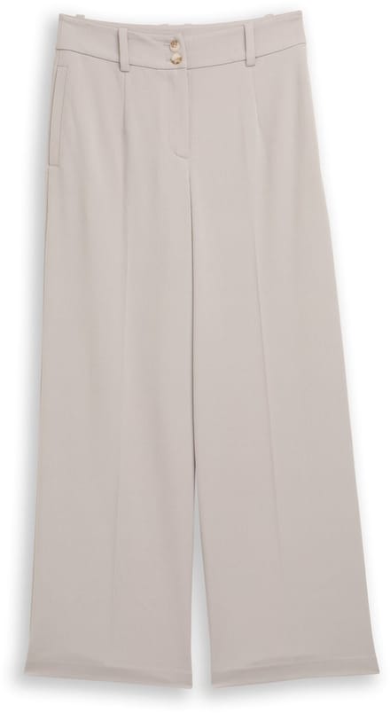 Tom Tailor - TTLEA WIDE Broek met strijkvouw - Maat 42/32 - dark clouds grey