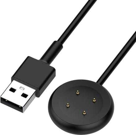 Oplader - USB oplaadkabel - geschikt voor Google Pixel Watch 2 - magnetisch - 1 meter - zwart