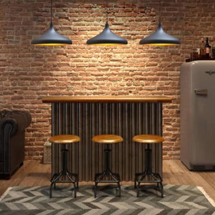 Industriële Vintage Hanglamp Metaal | Verstelbare E27 Design Lampen - Zwart